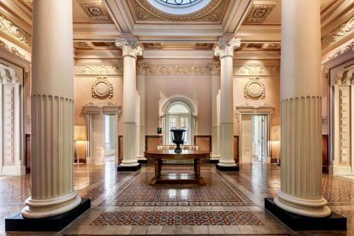 Vidago Palace Conference Center lobby as registration and arrival area