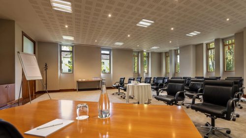 Vidago Palace Conference Center meeting room in workshop layout with natural light