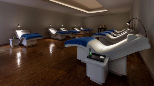 Vidago Spa relaxation room with Iyashi Dôme and lounging area
